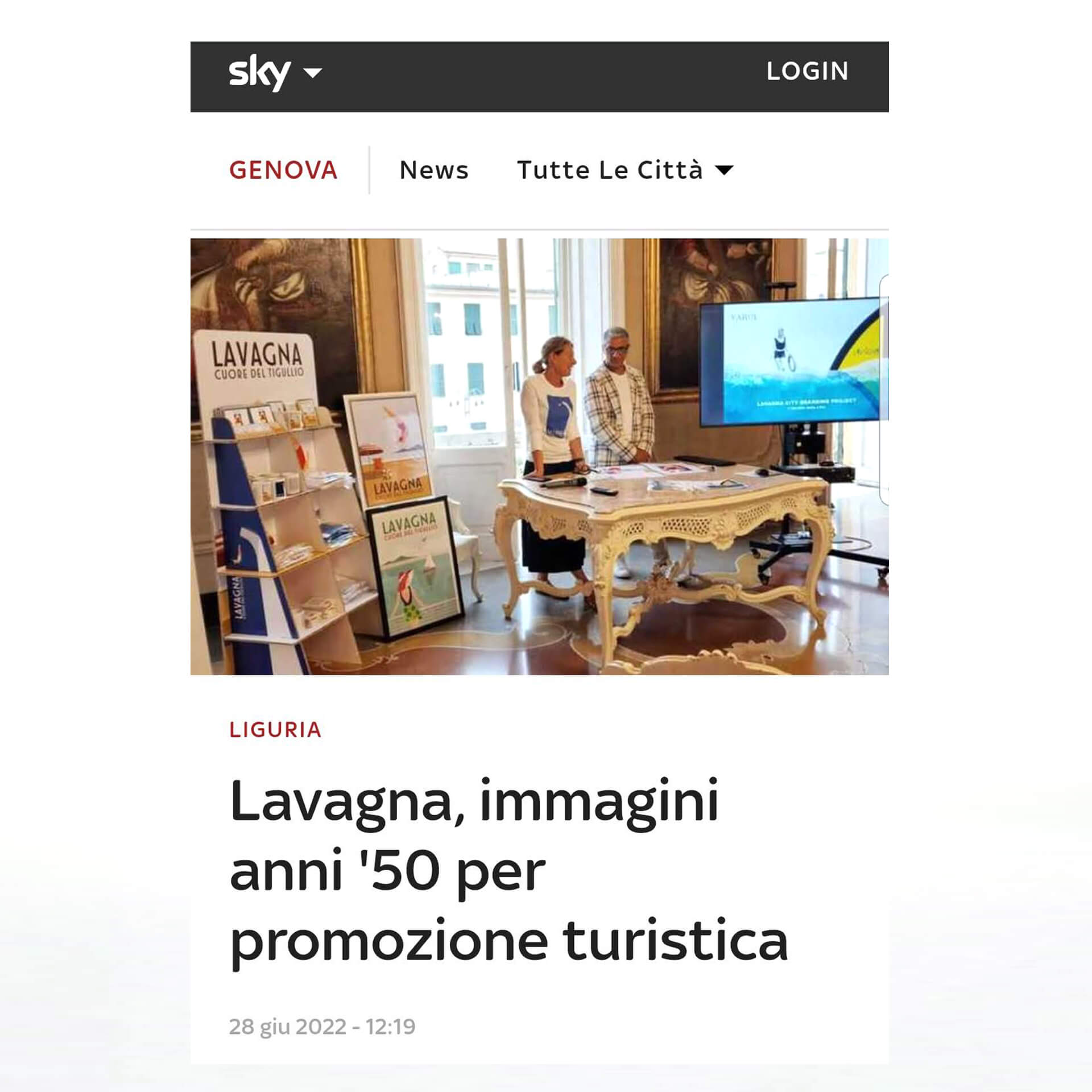 Sky TG24 Lavagna City Branding
